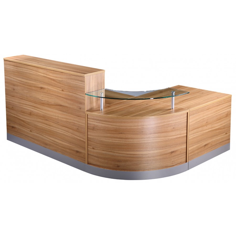 Three Section L Shaped Reception Desk Counter 